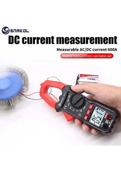 SK213 Snakol Dijital Pens Metre 600A Akım True Rms Akıllı Pense Ampermetre Otomatik Rang 6000 Multimetre Dc Ac Gerilim Hz Ohm Ncv Test Cihazı (Yurt Dışından) modelleri