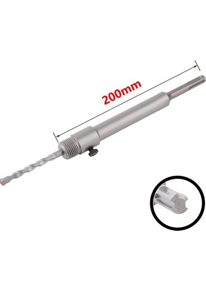 Sds Plus 200MM Sds Plus Duvar Delik Testere Matkap Ucu Seti 30MM-160MM Beton Delik Testere Çimento Taş Tuğla Duvar Klima Tüp Delik Açıcı Aletler (Yurt Dışından)