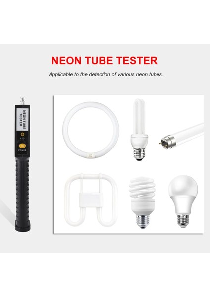 Siyah TS-990 Taşınabilir Neon Test Cihazı El Neon Tüp Test Cihazı Lamba Floresan LED Test Cihazı Neon Ampul Onarım Aracı (Yurt Dışından) fırsatları