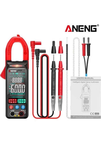 Siyah Aneng ST212 Dijital Pens Metre Dc/ac Akım 6000 Sayım Multimetre Ampermetre Gerilim Test Cihazı Araba Amp Hz Kapasite Ncv Ohm Testi (Yurt Dışından) fiyatları