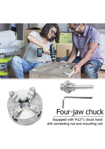 A Z011A Çeneler Kendinden Merkezleme Dökme Demir Yüksek Karbonlu Çelik Mini Matkap Chuck 4 Çene Manuel Metal Torna Chuck Aksesuarları (Yurt Dışından)