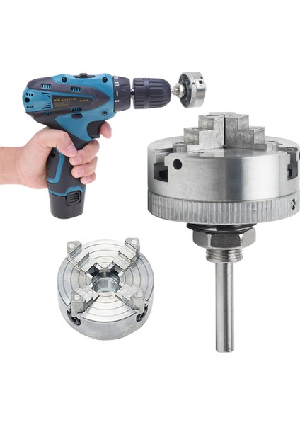 A Z011A Çeneler Kendinden Merkezleme Dökme Demir Yüksek Karbonlu Çelik Mini Matkap Chuck 4 Çene Manuel Metal Torna Chuck Aksesuarları (Yurt Dışından)