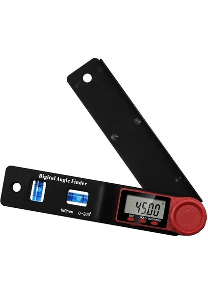 Mavi Kabarcık 0-200/300MM Karbon Fiber Dijital Açı Cetvel Ölçme Aracı Inklinometre Elektron Gonyometresi 4in1 Iletki Açı Bulucu Ölçer (Yurt Dışından)