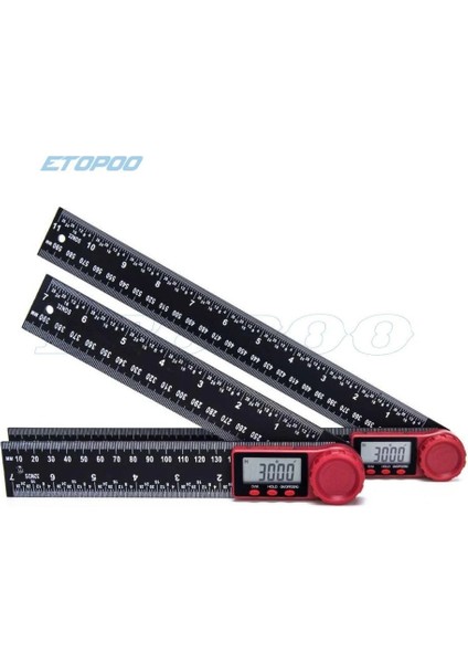 Mavi Kabarcık 0-200/300MM Karbon Fiber Dijital Açı Cetvel Ölçme Aracı Inklinometre Elektron Gonyometresi 4in1 Iletki Açı Bulucu Ölçer (Yurt Dışından) modelleri