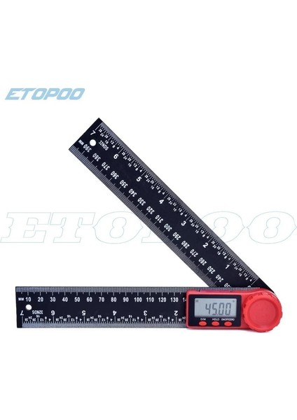 Mavi Kabarcık 0-200/300MM Karbon Fiber Dijital Açı Cetvel Ölçme Aracı Inklinometre Elektron Gonyometresi 4in1 Iletki Açı Bulucu Ölçer (Yurt Dışından) fırsatları