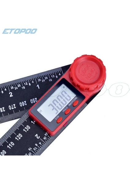 Mavi Kabarcık 0-200/300MM Karbon Fiber Dijital Açı Cetvel Ölçme Aracı Inklinometre Elektron Gonyometresi 4in1 Iletki Açı Bulucu Ölçer (Yurt Dışından) indirimleri