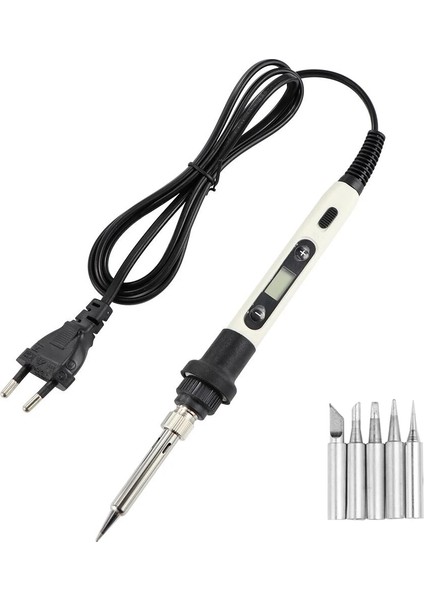 Siyah Set-3 220V Eu Fiş Ayarlanabilir Sıcaklık Anahtarlı Elektrikli Havya 80W Dijital Ekran 220V Kaynak Aleti Lehim Sökme Pompası Tamir Aletleri (Yurt Dışından) modelleri