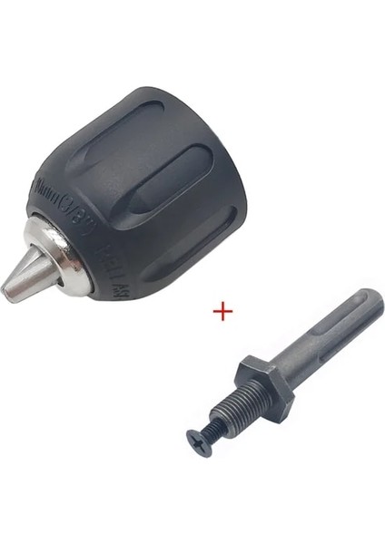Chuck ve Sds Plus 0.8-10MM Hassas Anahtarsız Matkap Mandreni Dönüştürücü 3/8"- 24UNF Dişli Hızlı Değişim Adaptörü Sds-Plus Şaft 1/4" Altıgen (Yurt Dışından)
