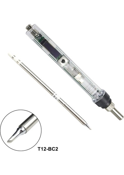 T12-BC2 T12 Mini Havya Dc 12-24V 72W Dijital OLED Ayarlanabilir Sıcaklık Elektrikli Kaynak Lehim Ucu Istasyonu Aracı SH72 Değil (Yurt Dışından)