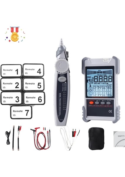 7 Adet Id Haritalama Aracı ET616/ET618 LCD Ekran Analogları ile Ağ Kablosu Test Cihazı Dijital Arama Poe Test Kablo Eşleştirme Uzunluğu Kablo Haritası Test Cihazı (Yurt Dışından) fiyatları
