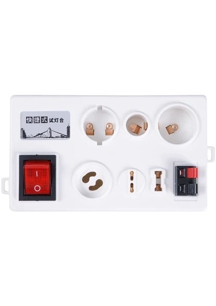 Hiçbir EKRAN-12PORT Ab Fişi LED Lamba Ampul Test Cihazı Manuel Ayar Gerilimi Düşmeye Dayanıklı Işık Test Kutusu, E27 B22 E14 Lamba Ampul Için LED Ekran ile (Yurt Dışından)