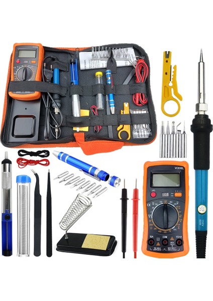 806 Takım (Au 220V) 220V 110V Kaynak Lehim Rework Istasyonu 60W Havya Kiti Ayarlanabilir Sıcaklık Lehim Isı Kalem Tamir Araçları (Yurt Dışından) modelleri