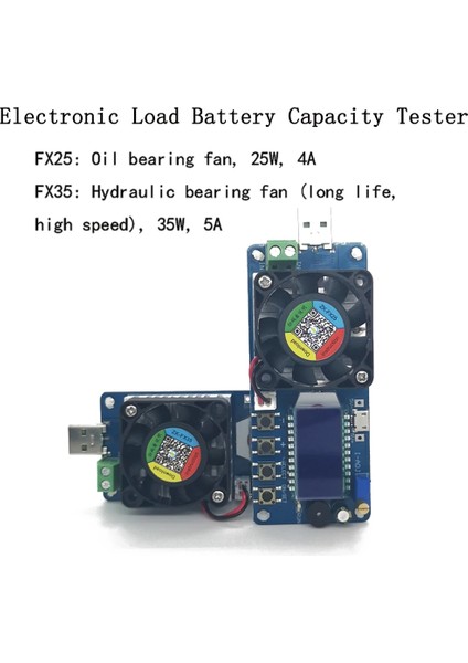 ZK-FX25 4A/5A Elektronik Yük Akımı Gerilim Güç Test Cihazı Sabit Akım USB Koruması LCD Hd Ekran Ayarlanabilir Direnç Boşaltıcı (Yurt Dışından) modelleri
