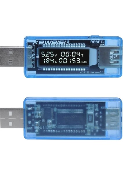 Mavi 3 In 1 USB Test Cihazı Akım Gerilim Göstergesi Elektrik Ampermetre Güç Ölçer Şarj Dc Dijital Multimetre Voltmetre Wattmetre (Yurt Dışından) modelleri