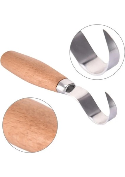 Düz Bıçak Yeni Paslanmaz Çelik Ahşap Oyma Kesici Ahşap Heykel Dıy Ahşap Saplı Kaşık Oyma Bıçağı Gravür Araçları Kiti (Yurt Dışından) fırsatları