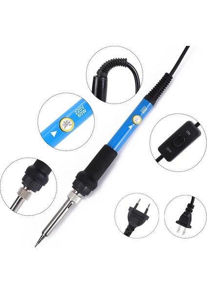 220V Eu Fiş Versiyonu Lehimleme Için Elektrikli Havya 220V Regülatörlü Kalay Havya USB Lehim Teneke Kaynak Makinesi Lehimleme Kiti (Yurt Dışından) indirimleri