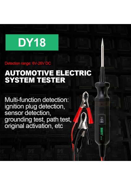 Duoyı DY18 Araba Devre Test Cihazı Güç Probu Otomotiv Teşhis Aracı 12V 24V Elektrik Akımı Parça Kısa Devre Bulma (Yurt Dışından) fiyatları
