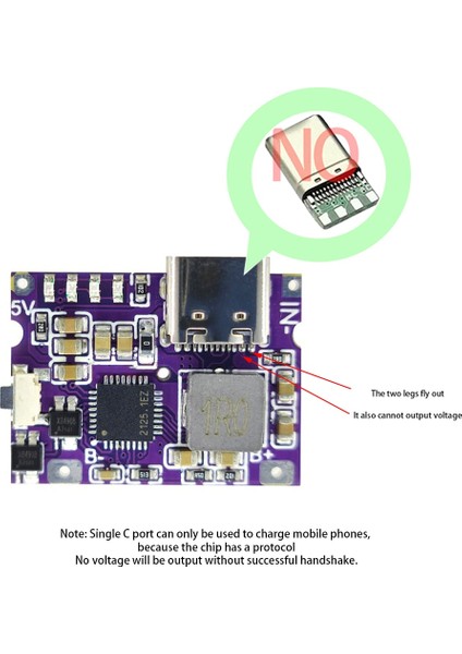 Type-C ve USB Type-C USB 5V 3.1A Boost Dönüştürücü Step-Up Güç Modülü IP5310 Anahtarlı LED Göstergeli Mobil Güç Bankası Aksesuarları (Yurt Dışından)