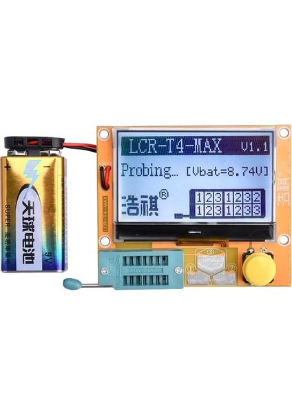 Lcr-T4-Max Lcr-T4-Tıny Lcr-T4 LCD Dijital Transistör Test Cihazı Metre Arka Işık Diyot Triyot Kapasite Ölçer Mosfet/jfet/pnp/npn L/c/r 1 (Yurt Dışından)