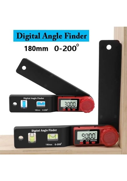 Kabarcık Yeşil 2 Tip Dijital Kumpas Seviye ve Açı Cetvel Yükseklik Cetvel Derinlik Cetvel Çok Fonksiyonlu Ölçme Aracı Ağaç Işleme Aleti (Yurt Dışından) fiyatları