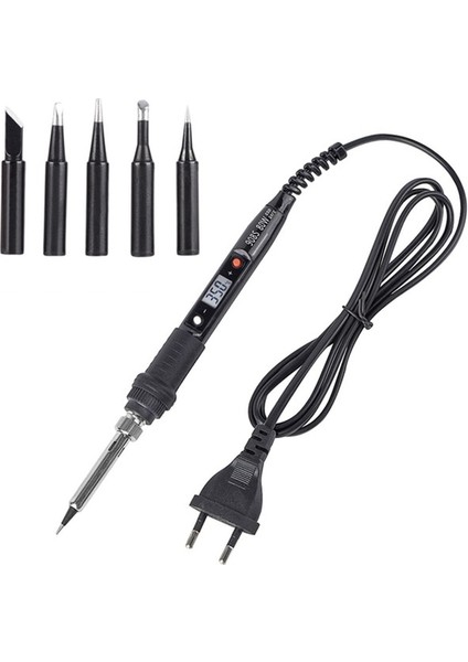 908S KIT12 80W 110V, Abd Jcd Elektrikli Havya Seti Ayarlanabilir Sıcaklık LCD Dijital Ekran 80W 220V 110V Multimetre Kaynak Lehim Araçları ile (Yurt Dışından)