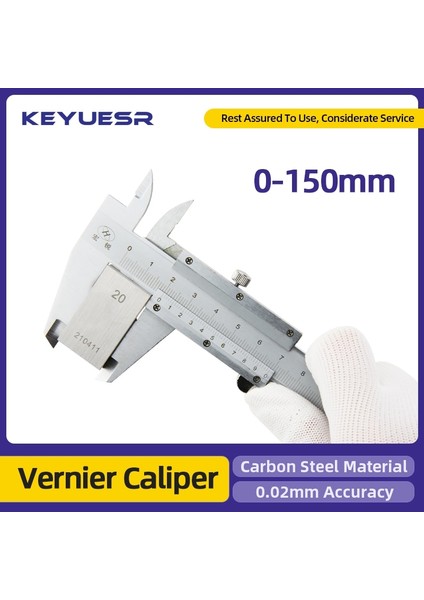 Kesir Kumpas Sürmeli Kumpas Metal Kumpaslar Mekanik Mikrometre Cetvel Karbon Çelik Kumpas Ok Çelik Ölçer Derinlik Ölçme Aletleri 0-150MM (Yurt Dışından) fiyatları