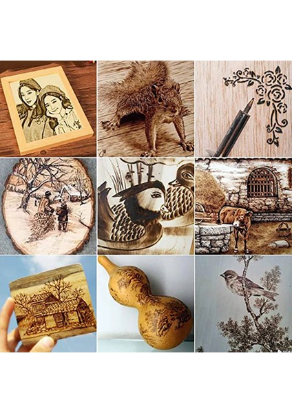 908S-33 80W 220V, Ab Jcd 44 Adet Elektrikli Havya Ahşap Yakma Kiti Lehimleme Ağaç Yakma Kabartma Oyma Pyrography Kalem Seti Lehimleme Ipuçları (Yurt Dışından)