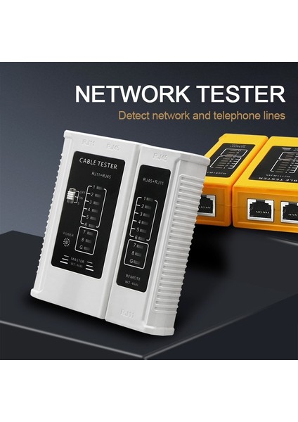 Gök Mavisi RJ45 RJ11 Profesyonel Ağ Kablosu Test Cihazı Lan Kablo Test Cihazı Telefon Hattı Denetleyicisi Ağ Onarım Aracı LED Göstergesi ile (Yurt Dışından) modelleri
