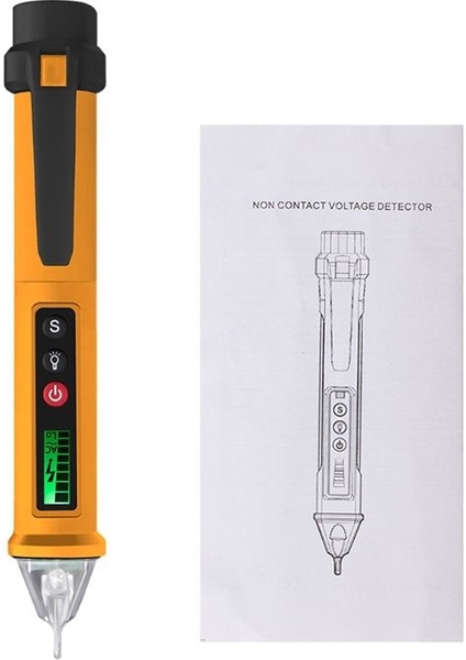 Sarı VC1010 12-1000V Dijital Gerilim Dedektörleri Taşınabilir Volt Akım Elektrik Test Kalemi Ac/temassız Kalem Test Cihazı Için (Yurt Dışından) fiyatları