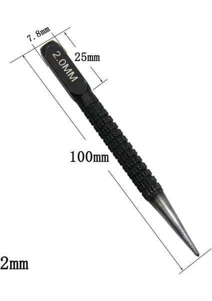 2mm 1 Pc 1.5mm/2mm/3mm Konik Nokta Çapı Metal Ahşap Işaretleme Delme Aracı Alaşımlı Çelik Metal Ahşap Delme Çelik Merkezi Yumruk (Yurt Dışından)