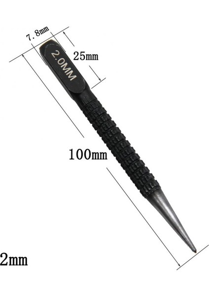 2mm 1 Pc 1.5mm/2mm/3mm Konik Nokta Çapı Metal Ahşap Işaretleme Delme Aracı Alaşımlı Çelik Metal Ahşap Delme Çelik Merkezi Yumruk (Yurt Dışından)