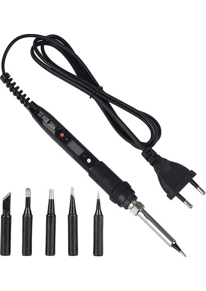 Resim Rengi 80W 110V, Ab Jcd Havya 80W 110V 220V Sıcaklığı Ayarlanabilir Kaynak Lehim Araçları Havya Kiti Saf Bakır Ipuçları Seramik Isıtıcı (Yurt Dışından)