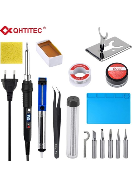 Kırmızı 110V Us Plug Jcd Havya Ayarlanabilir Sıcaklık Elektrikli Demir 80W 110V/220V Dijital Ekran Kaynak Tamir Kurşunsuz Onarım Araçları (Yurt Dışından) fırsatları