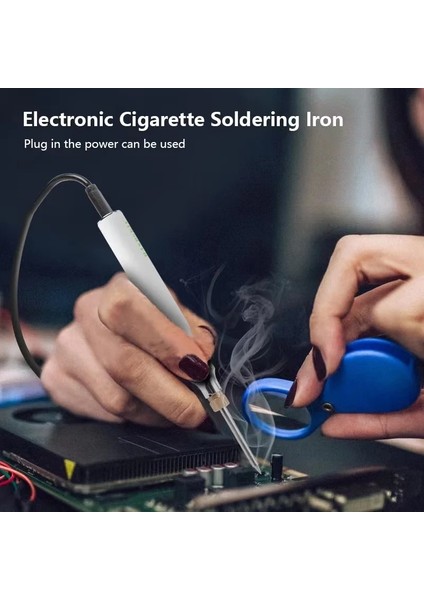 1 Takım Ucu B ile Taşınabilir 5V/8W USB Havya Seti Ayarlanabilir Sıcaklık Seramik Çekirdek Isıtma Ev Kaynak Lehim Tamir Araçları (Yurt Dışından) modelleri