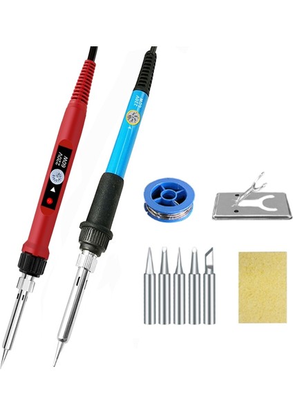 60W Red1 Abd 60W Taşınabilir Elektrikli Havya Kaynak Ütüleri Sıcaklık Ayarlanabilir 220V 110V Kaynak Rework Istasyonu Lehimleme Ipuçları (Yurt Dışından) fiyatları