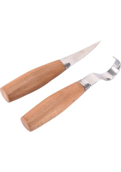 2 Adet Ahşap Oyma El Keski Ahşap Oyma El Aletleri Kaşık Ahşap Oyma Bıçağı (Yurt Dışından) fırsatları