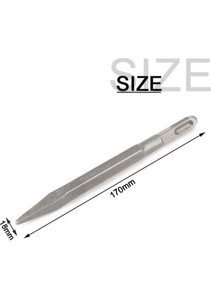 18X170MM 4 Adet Keski Set Noktası Oluk Gouge Düz Keski Elektrikli Darbeli Matkap Ucu Kırma Beton Tuğla Duvar Delme (Yurt Dışından)