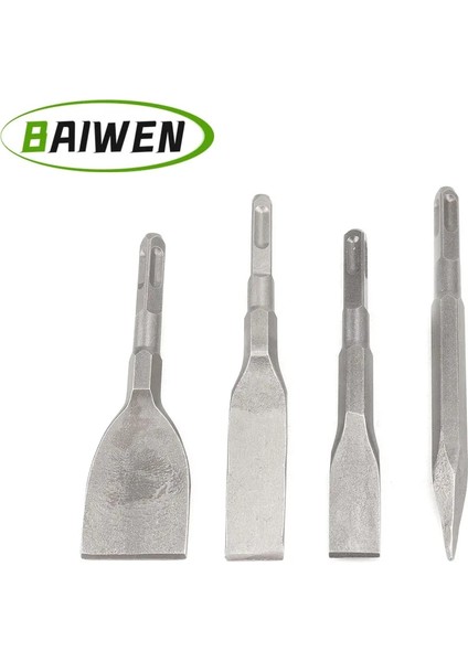 18X170MM 4 Adet Keski Set Noktası Oluk Gouge Düz Keski Elektrikli Darbeli Matkap Ucu Kırma Beton Tuğla Duvar Delme (Yurt Dışından) fiyatları