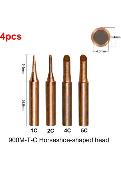 4 Adet 1/4/5 Adet 900M T Serisi Saf Bakır Havya Ucu Kurşunsuz Kaynak Sting Hakko 936 FX-888D 852D + Havya Istasyonu (Yurt Dışından)