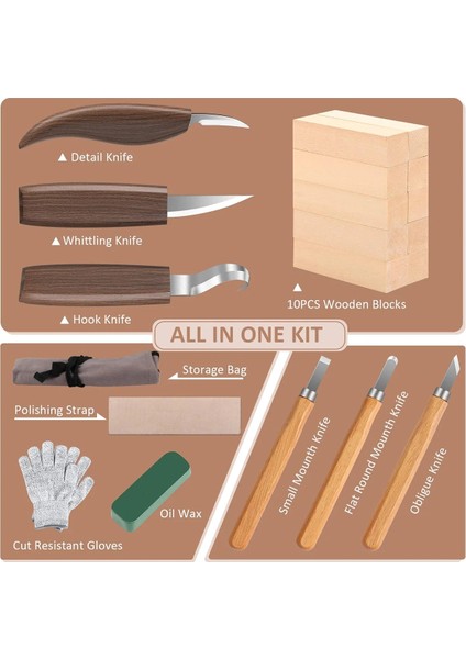 Set A 20 Adet Ahşap Oyma Araçları Keski Ağaç Işleme Kesici El Aracı Ahşap Oyma Bıçağı Dıy Ahşap Oyma Aracı Marangoz Dıy Yeni Başlayanlar Için (Yurt Dışından) modelleri