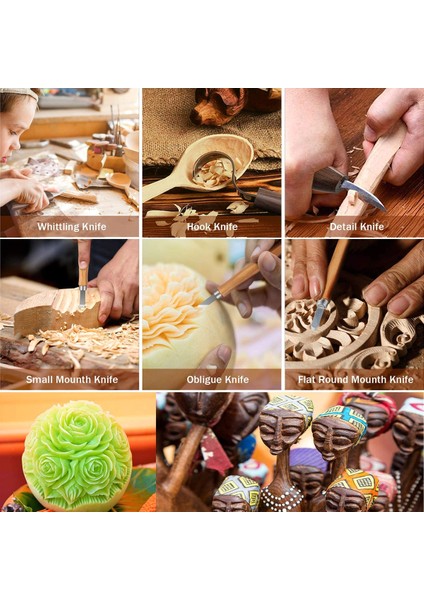 Set A 20 Adet Ahşap Oyma Araçları Keski Ağaç Işleme Kesici El Aracı Ahşap Oyma Bıçağı Dıy Ahşap Oyma Aracı Marangoz Dıy Yeni Başlayanlar Için (Yurt Dışından) indirimleri