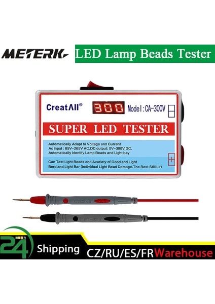 Tip 1 Abd Fişi CA-300V LED Lamba Yuvası Işık Çubuğu Tv Arka Işık Test Cihazı LED Şeritler Boncuk Lamba Kurulu Test Aracı Kapasite Diyot Gerilim Testi (Yurt Dışından) fırsatları