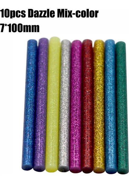 10 Adet Mixcolor 10 Adet 7X100MM Sıcak Tutkal Çubukları Kırmızı 7mm Elektrikli Tutkal Tabancası Zanaat Ev Dıy El Aleti Tamir Yapıştırıcı Sızdırmazlık Balmumu Sopa (Yurt Dışından)