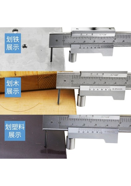 Kaliper 0-200 0-200MM/0-300MM/0-400MM/0-500MM Markalama Sürmeli Kaliper Scriber Paslanmaz Çelik Ölçme Cetveli Ölçüm Cihazı Araçları (Yurt Dışından) indirimleri