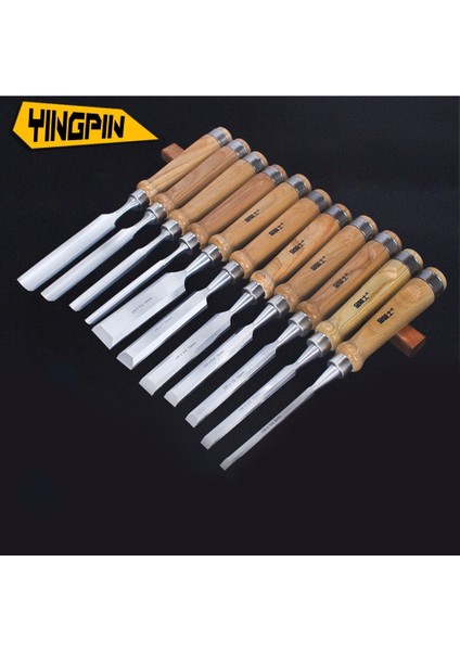 Düz Keski 6mm Ağaç Işleme Keski Çeşitli Ahşap Çalışma Oyma Keskiler Araçları Eğri Şekillendirici Araç Seti Ahşap Oyma Araçları Keski Seti Bıçaklar (Yurt Dışından)