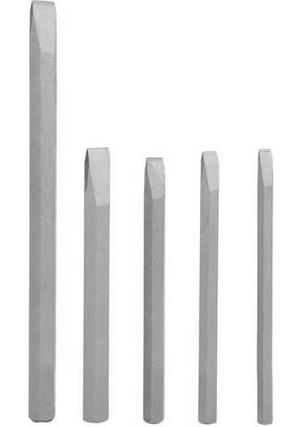 Düz Keski 5 Adet Alaşımlı Çelik Keski Seti 6-12MM Düz Şaft Çimento Matkap Keski Ahşap Çimento Tuğlaları Ağaç Işleme Oyma Bıçağı Araçları (Yurt Dışından)