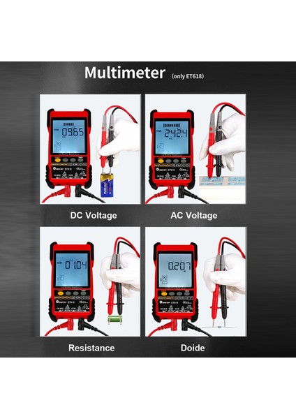 3 Adet Id Haritalama Aracı Yenı ET618 Ağ Kablosu Test Cihazı, LCD Ekran Analogları Dijital Arama Poe Test Kablosu Eşleştirme Elektrikli Aletler Aksesuarları (Yurt Dışından) indirimleri