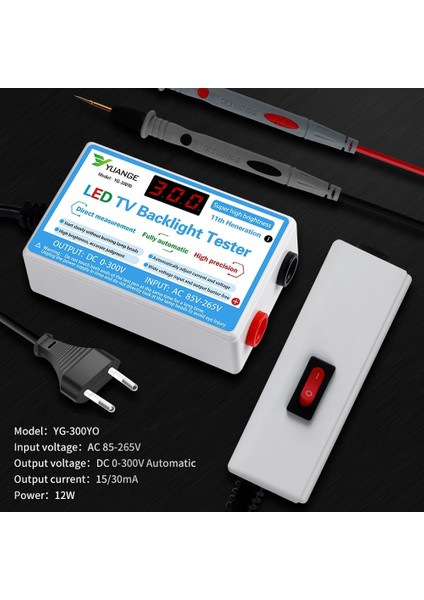 Tip 2 Ab Tak CA-300V LED Lamba Yuvası Işık Çubuğu Tv Arka Işık Test Cihazı LED Şeritler Boncuk Lamba Kurulu Test Aracı Kapasite Diyot Gerilim Testi (Yurt Dışından) modelleri