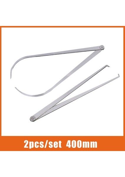 400MM 2 Adet Kaliperler 150-450MM Metal Kumpas Firma Ortak Iç ve Dış Kaliper Paslanmaz Çelik Makinist Oyma Ölçüm Aracı (Yurt Dışından)