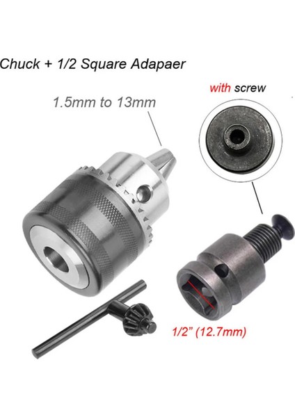 B 1.5-13MM Dönüştürücü 1/2 "-20UNF Matkap Chuck Konu Adaptörü Darbeli Sürücü Anahtarı Matkap Ucu Adaptörü Sınıf 3-Çene Matkap Chuck (Yurt Dışından) modelleri